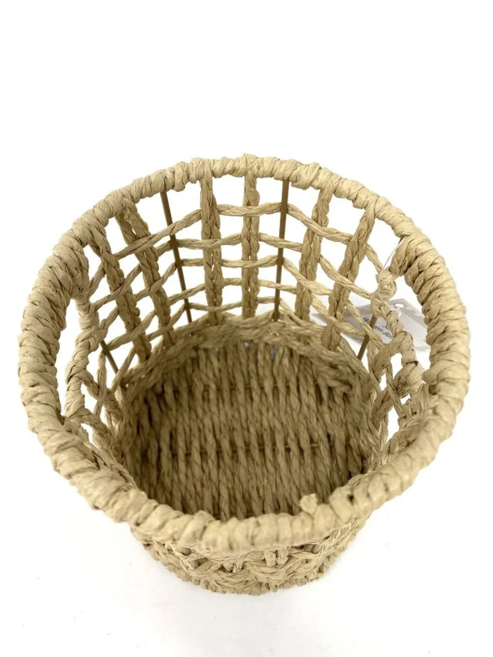 Target Small Novelty Woven Round Cylindrical Basket Rustic